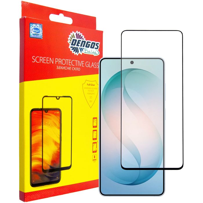 Скло захисне Dengos Full Glue Samsung Galaxy S26 Ultra Black (TGFG-444)