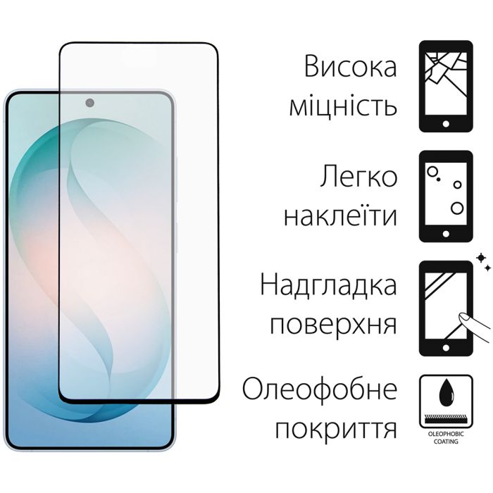 Скло захисне Dengos Full Glue Samsung Galaxy S26 Ultra Black (TGFG-444) зображення 2