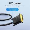 Кабель мультимедийный DVI M to VGA M 1.5m 24+1pin black Vention (EABBG) изображение 10