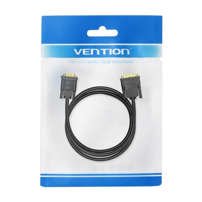 Кабель мультимедийный DVI M to VGA M 1.5m 24+1pin black Vention (EABBG) изображение 5