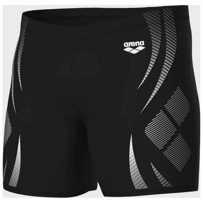 Плавки Arena Poseidonia Swim Mid Jammer 009091-501 чорний, білий 100 (3468337537212) изображение 4