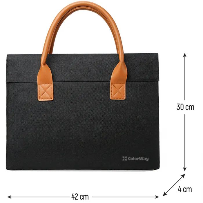 Сумка для ноутбука ColorWay Stylish 15.6" Black (CW-LBS156-BK) изображение 2