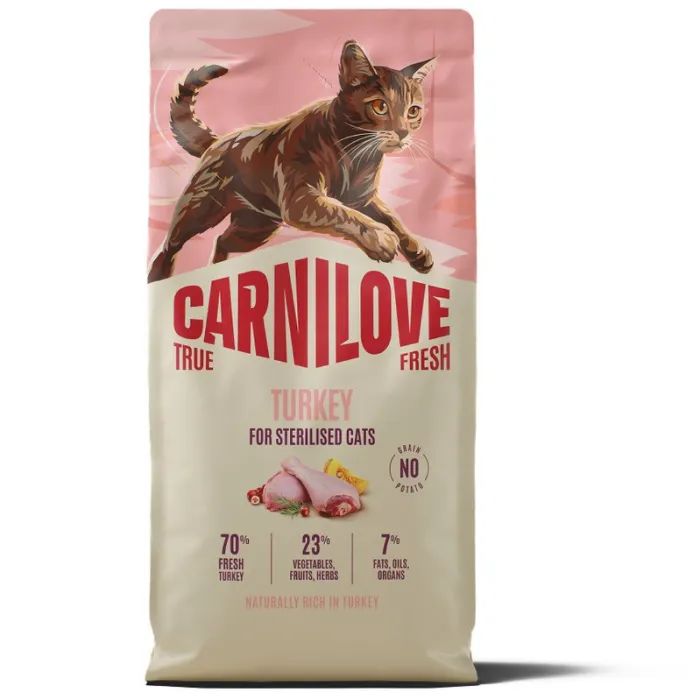 Сухий корм для кішок Carnilove True Fresh Turkey Sterilised 6 кг (8595602582136)