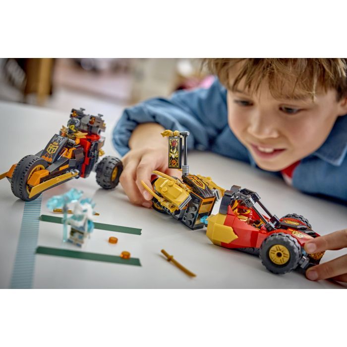 Конструктор LEGO NINJAGO Комбинированные транспортные средства Кая и Коула (71864) изображение 10