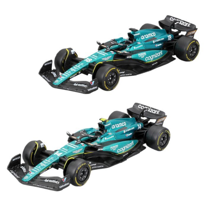 Масштабная модель автомобиля Bburago Автомодель - Aston Martin AMR23 (2023) 1:43 (18-38090)