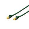 Патч-корд 3м, SFTP, cat.6A, AWG 26/7, Cu, LSZH, green Digitus (DK-1644-A-030/G)