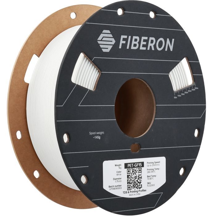Пластик для 3D-принтера Polymaker Fiberon PET-GF15 1,75mm 0,5kg RED (FL02007) зображення 3