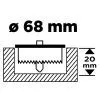 Сверло Graphite для пенопласта, 68x8x20мм (56T615) изображение 5