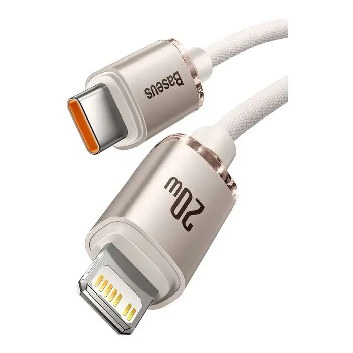 Дата кабель USB-C to Lightning 1.2m 20W pink Baseus (CAJY001304) изображение 2