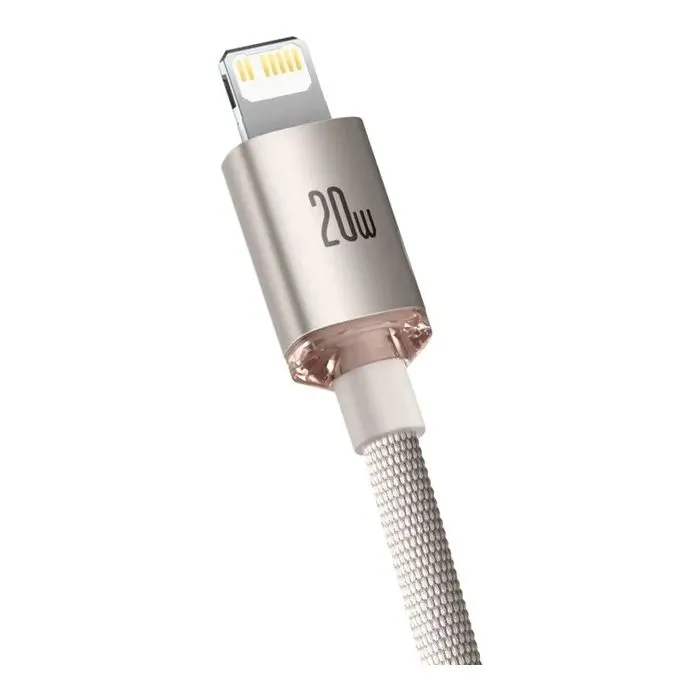Дата кабель USB-C to Lightning 1.2m 20W pink Baseus (CAJY001304) изображение 3