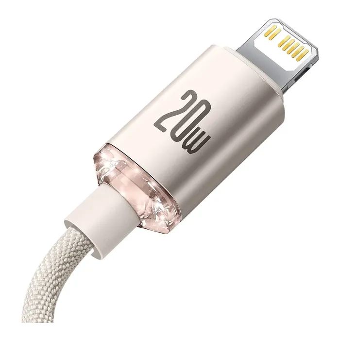 Дата кабель USB-C to Lightning 1.2m 20W black Baseus (CAJY000201) изображение 4