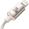Дата кабель USB-C to Lightning 1.2m 20W pink Baseus (CAJY001304) изображение 4