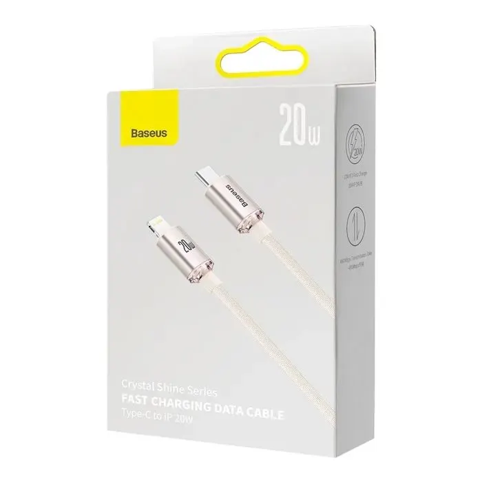 Дата кабель USB-C to Lightning 1.2m 20W pink Baseus (CAJY001304) изображение 8