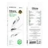 Дата кабель USB-C to USB-C 1.0m 60W silicone BX114 Structure white BOROFONE (6941991116919) изображение 3