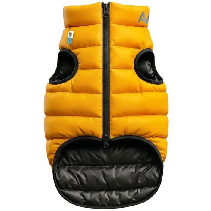 Курточка для тварин Airy Vest двостороння жовто-чорна L55 (1567)