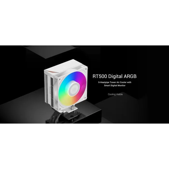 Кулер до процесора PcCooler RT500 Digital ARGB WH зображення 8