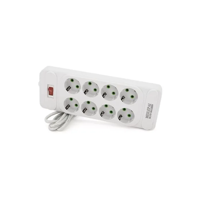 Сетевой фильтр питания Meilepai F34, 8 роз EU White (F34-White)