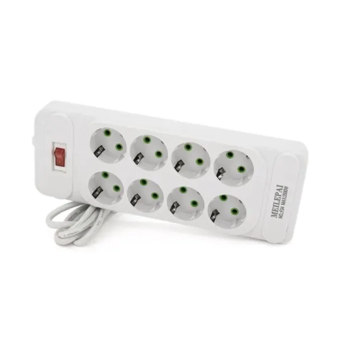 Сетевой фильтр питания Meilepai F34, 8 роз EU White (F34-White)