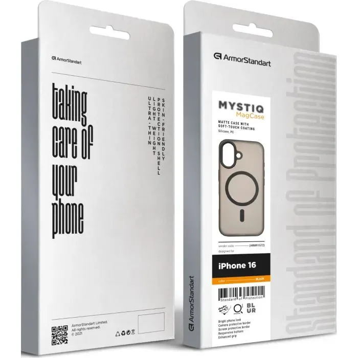 Чехол для мобильного телефона Armorstandart Mystiq MagCase Apple iPhone 16 Black (ARM91572) изображение 3