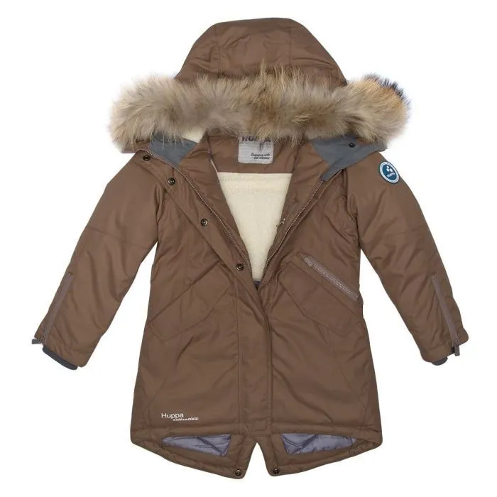 Пальто дитяче Huppa VIVIAN 1 12490120 бежевий 70031 122 (4741468984209) зображення 3