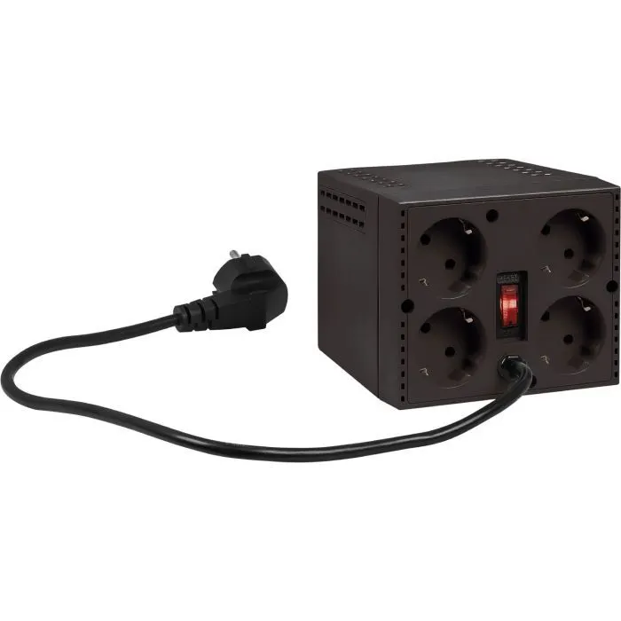Стабілізатор напруги Defender AVR Premium 1500 600W, 4 розетки, Black (99060) зображення 4