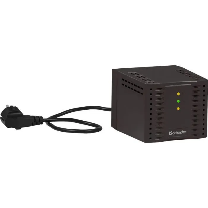 Стабілізатор напруги Defender AVR Premium 1500 600W, 4 розетки, Black (99060) зображення 5