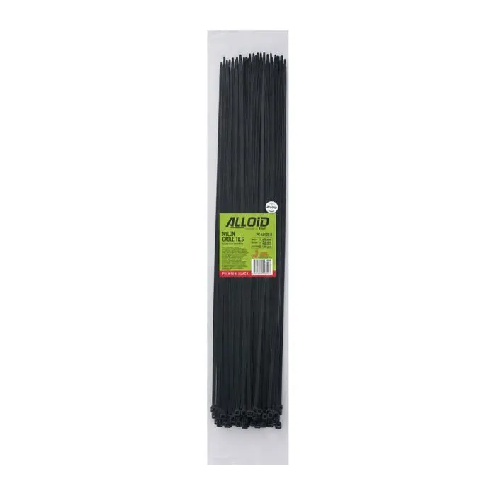 Стяжка Alloid 4.6х500мм, пластик, 100шт./уп., черный (PC-46500 B) изображение 4