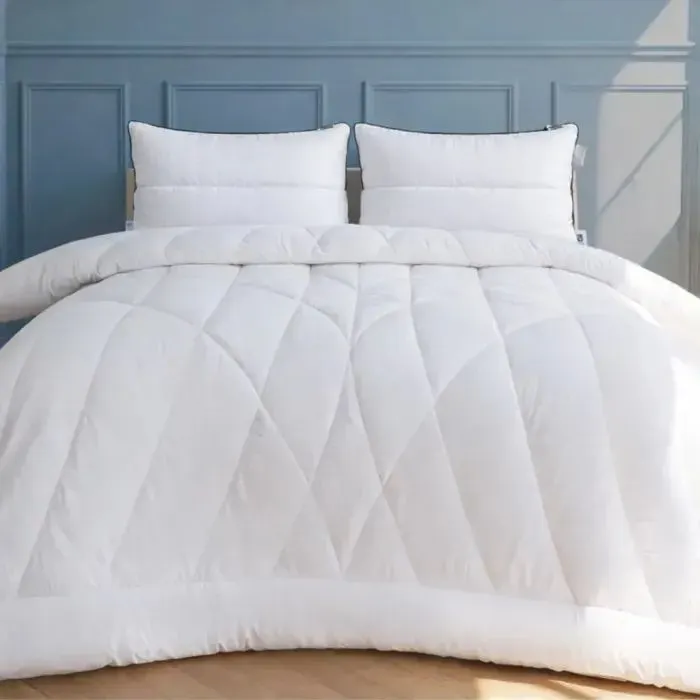 Одеяло MirSon Набор №9566 Royal Одеяло всесезонное Евро 200х220 Wool + Две подушки 50х70 (2200010806243)