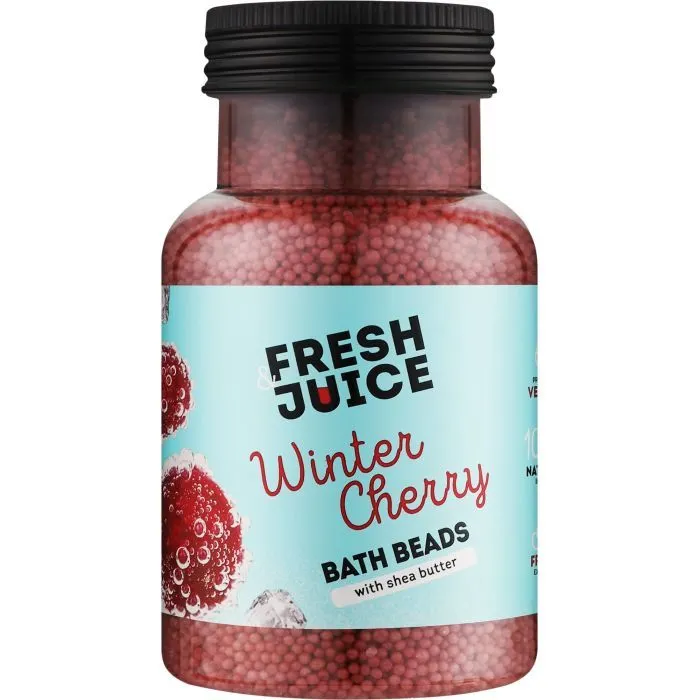 Сіль для ванн Fresh Juice Winter Cherry Bath Beads 450 г (4823015947742)