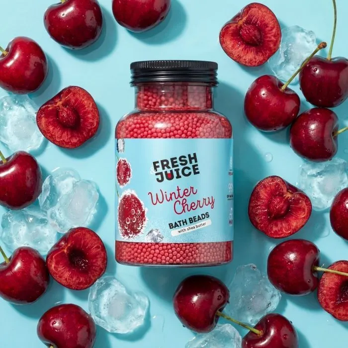Сіль для ванн Fresh Juice Winter Cherry Bath Beads 450 г (4823015947742) зображення 4