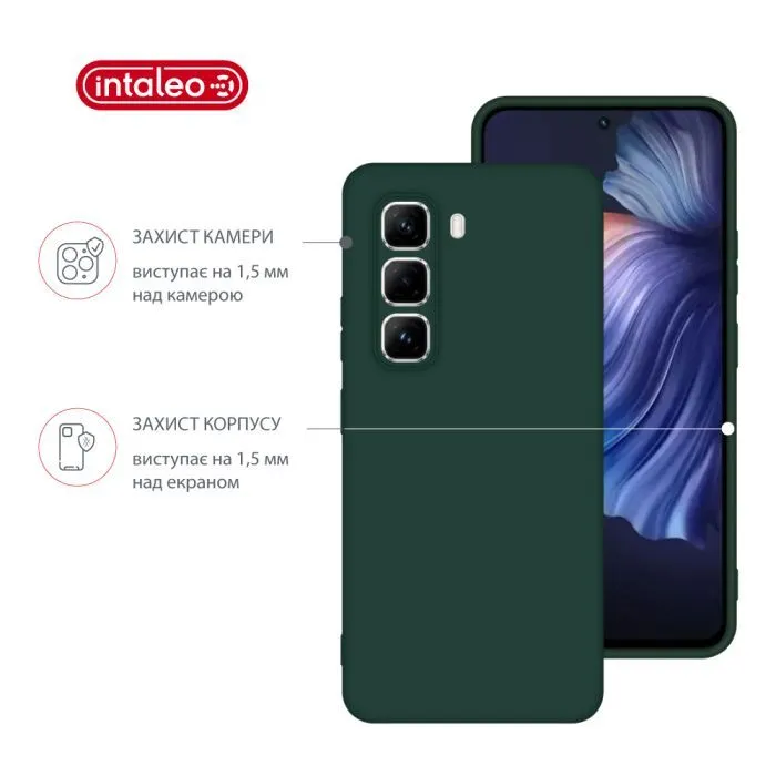 Чохол до мобільного телефона Intaleo Silicone Infinix Hot 50 Pro Dark Green (1283126616587) зображення 3