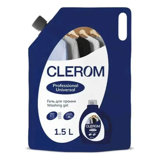 Гель для прання Clerom Professional Universal Дой-пак 1.5 л (4820287020111)