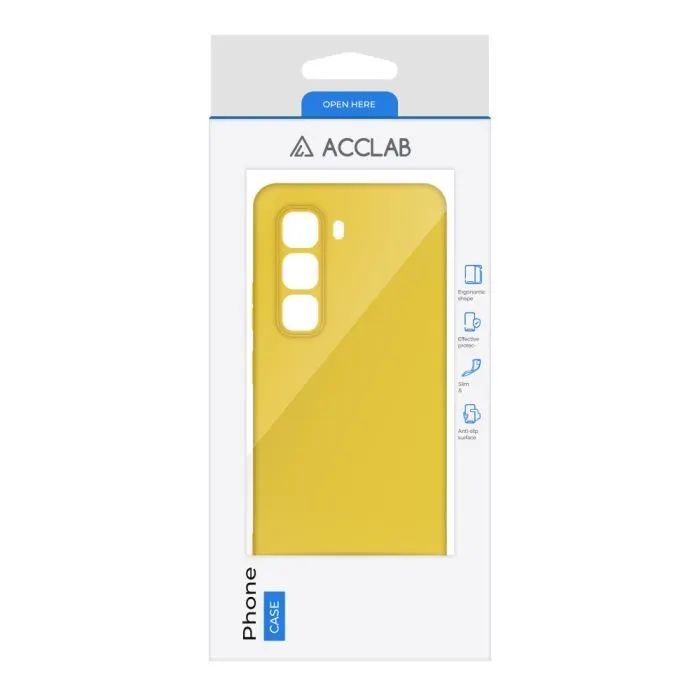 Чохол до мобільного телефона ACCLAB Silicone Infinix Hot 50 Pro Yellow (1283126616556) зображення 2