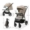 Коляска Kinderkraft Trig 3 Tray Beige (KSTRIG03BEG000T) (5902533930845) зображення 10