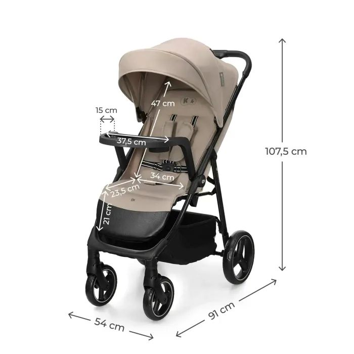 Коляска Kinderkraft Trig 3 Tray Grey (KSTRIG03GRY000T) (5902533930838) зображення 7