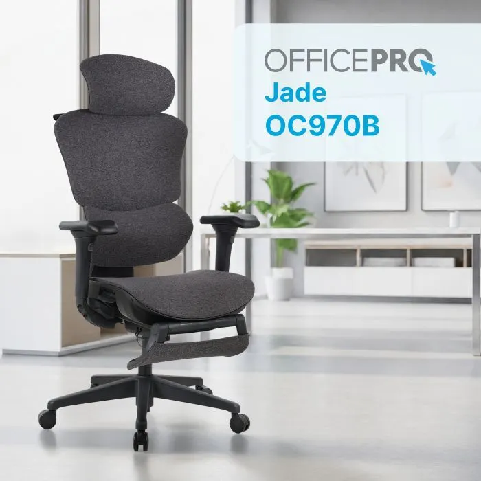 Офісне крісло OfficePro Jade OC970B Black (OC970B) зображення 7
