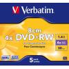 Диск DVD Verbatim mini 1.4Gb 4X Jewel 5шт Matt Silver (43565) зображення 2