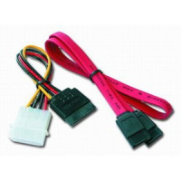 Кабель для передачи данных SATA +power 0.5m Cablexpert (CC-SATA)