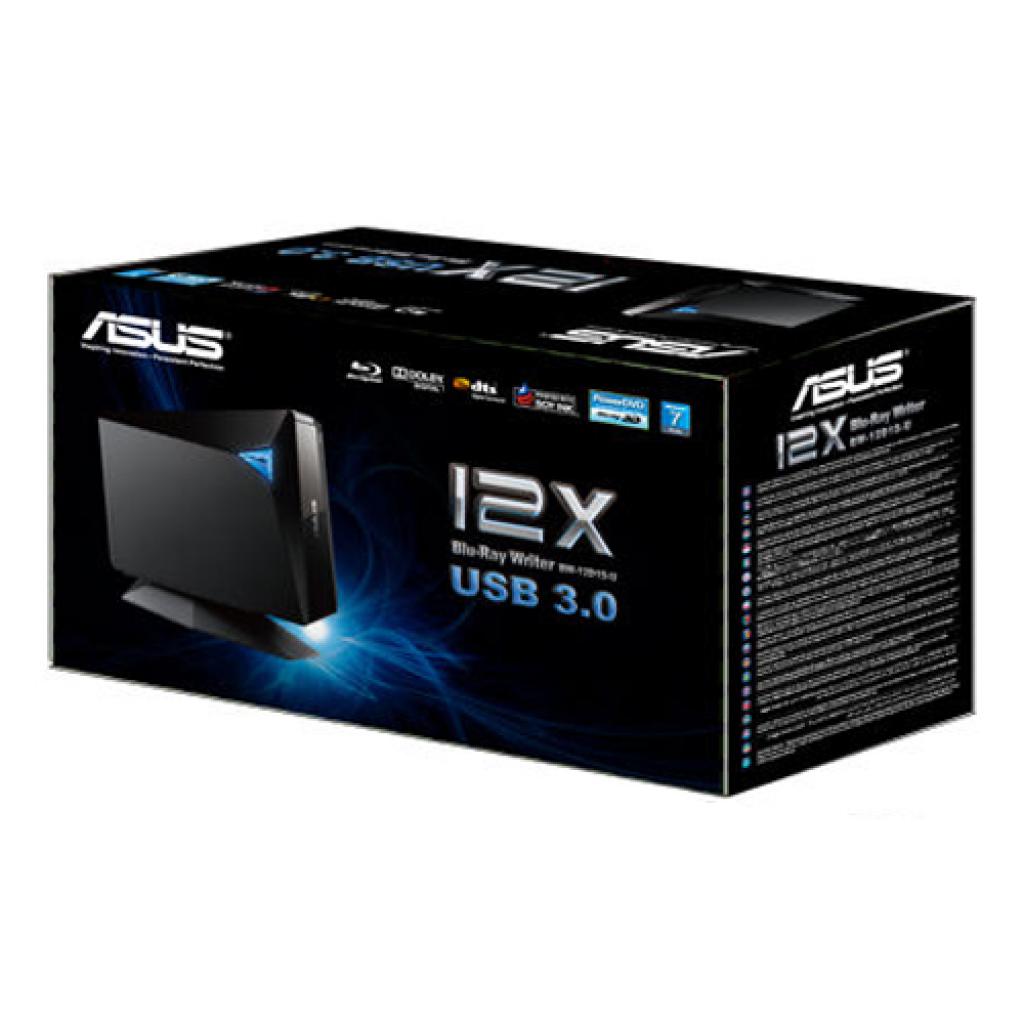 Оптический привод Blu-Ray ASUS BW-12D1S-U EXT BD-Writer Black Retail изображение 3