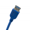 Дата кабель USB 3.0 AM-AF 1.5m 28 AWG, Super Speed Extradigital (KBU1632) зображення 2