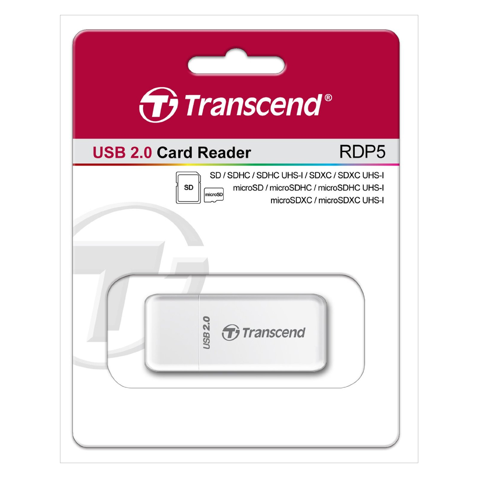 Зчитувач флеш-карт Transcend TS-RDP5W зображення 3