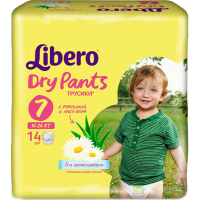 Подгузники Libero DryPants 7 XL Plus (16-26 кг) 14 шт (7322540538793)