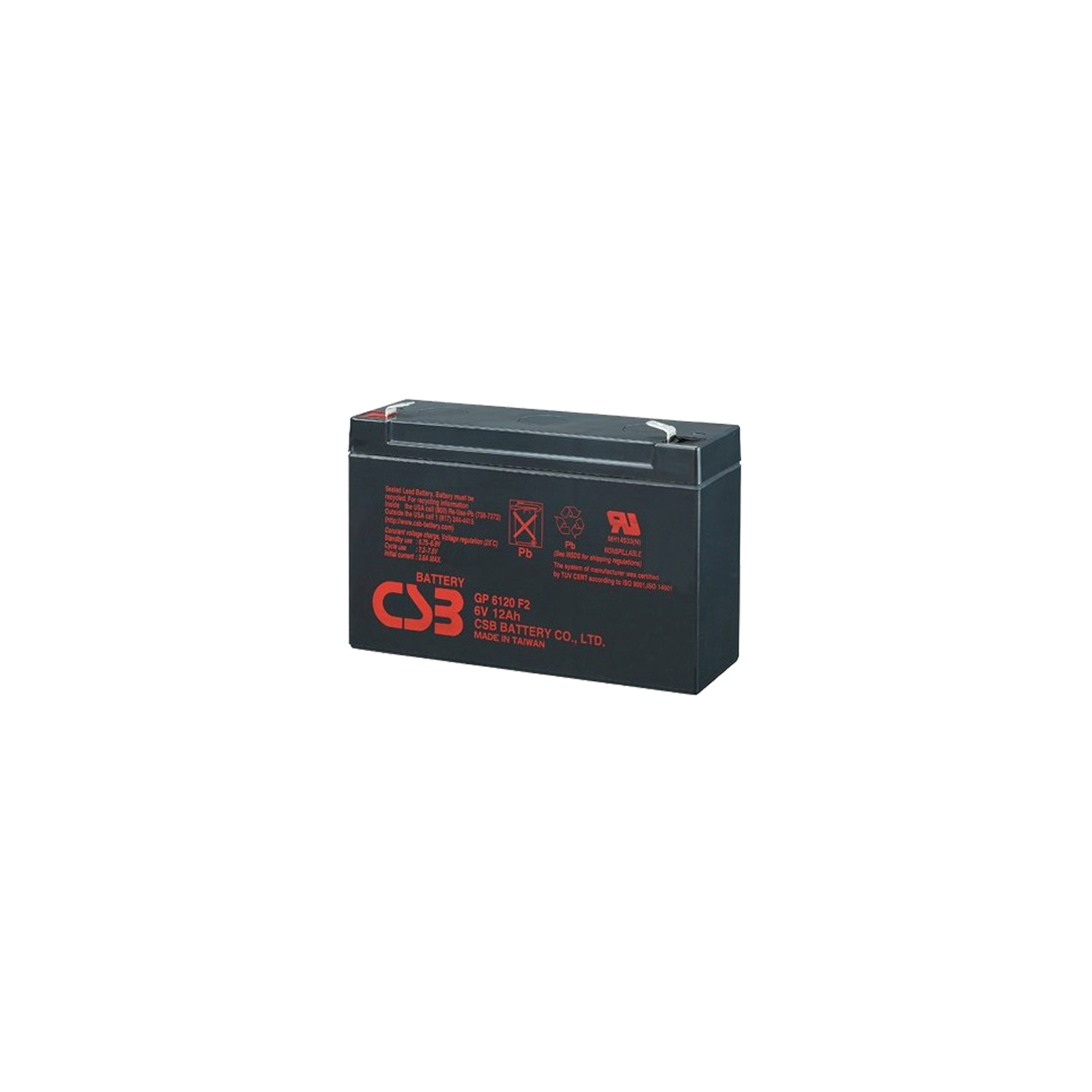 Батарея до ДБЖ CSB 6В 12 Ач (GP6120/ GP6120F2)