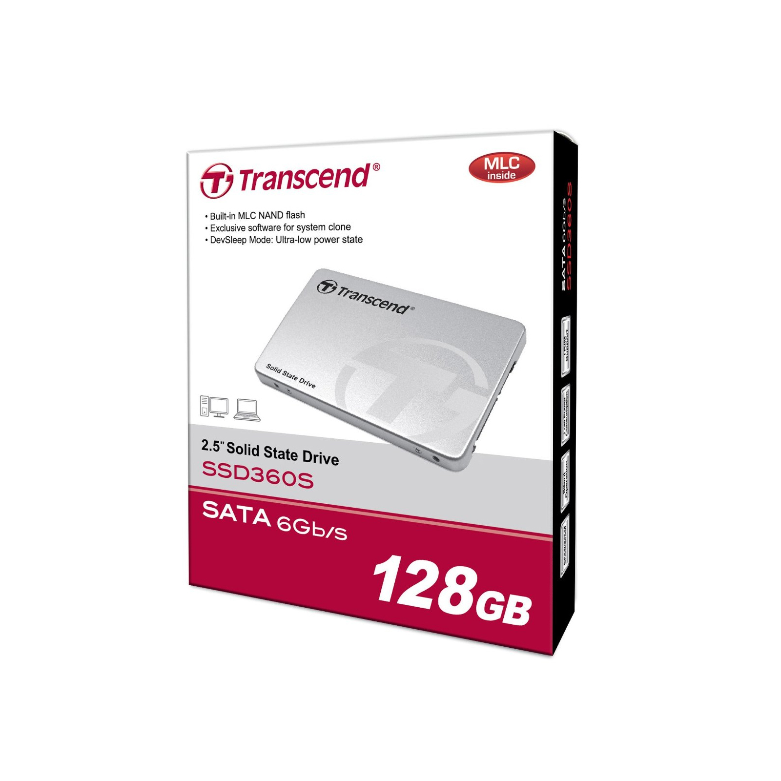 Накопитель SSD 2.5" 128GB Transcend (TS128GSSD360S) изображение 5