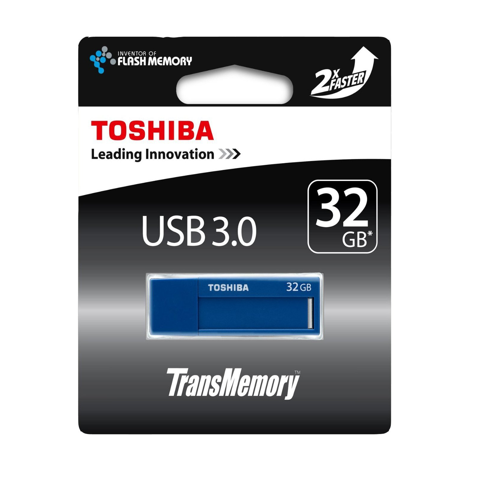 USB флеш накопитель Toshiba 32GB Daichi Blue USB 3.0 (THN-U302B0320M4) изображение 3
