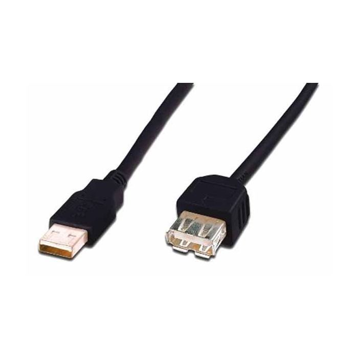 Дата кабель USB 2.0 AM/AF 5.0m Assmann (AK-300202-050-S)