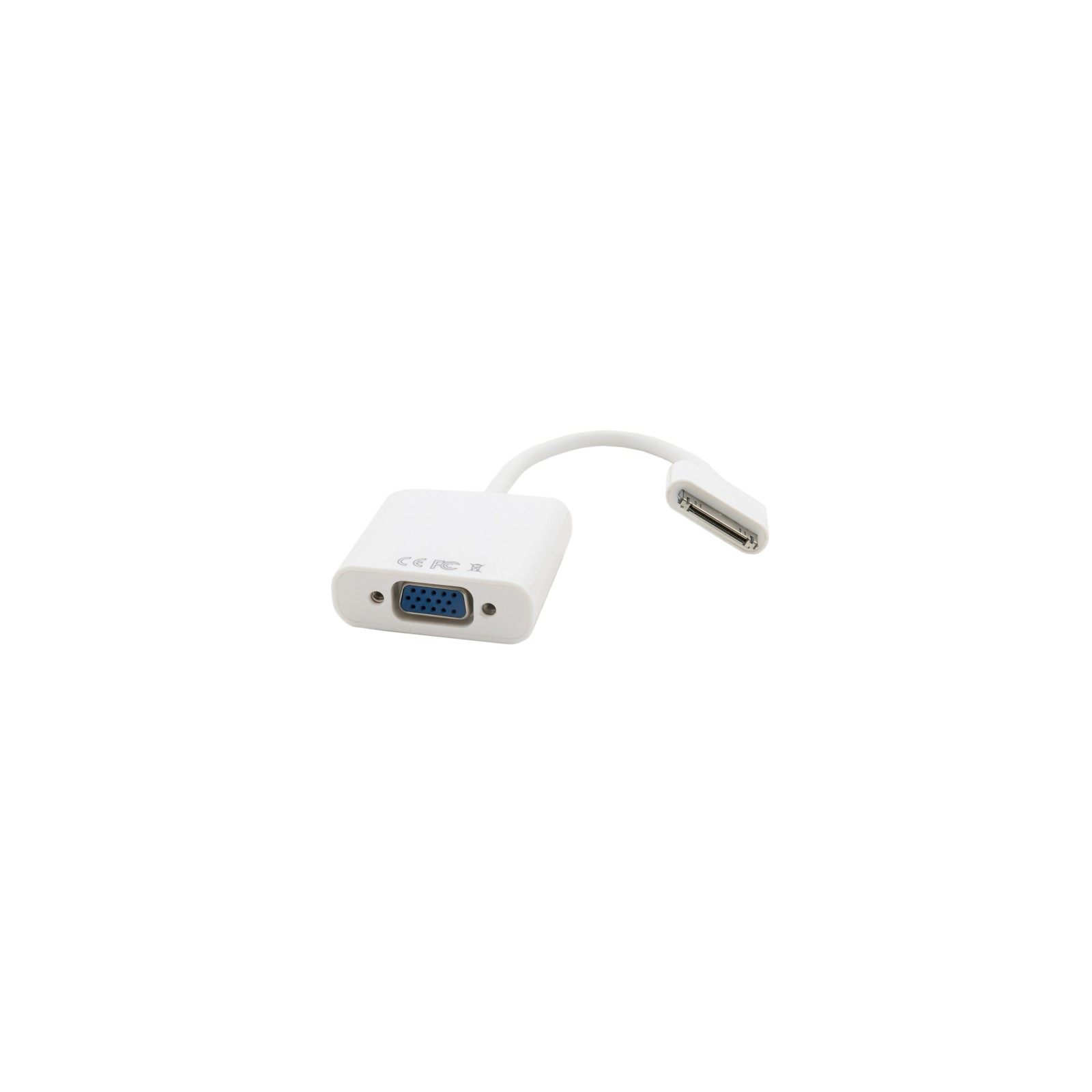 Переходник Apple 30-pin to VGA 0.15m Extradigital (KBA1649) изображение 2