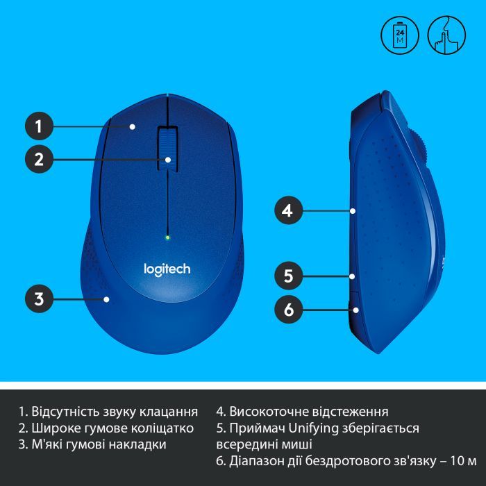 Мышка Logitech M330 Silent plus Red (910-004911) изображение 6