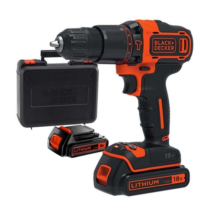 Шуруповерт Black&Decker BDCHD18KB