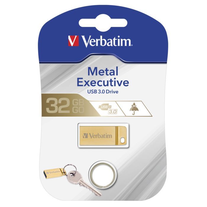 USB флеш накопичувач Verbatim 32GB Metal Executive Gold USB 3.0 (99105) зображення 4